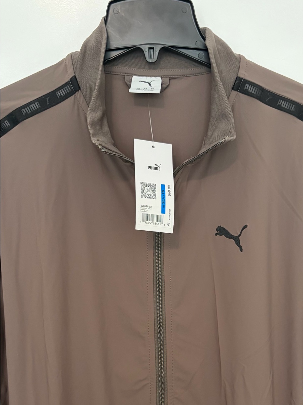 PUMA Loden Green Full Zip Stretch Knit Track Jacket Sz XL NWT